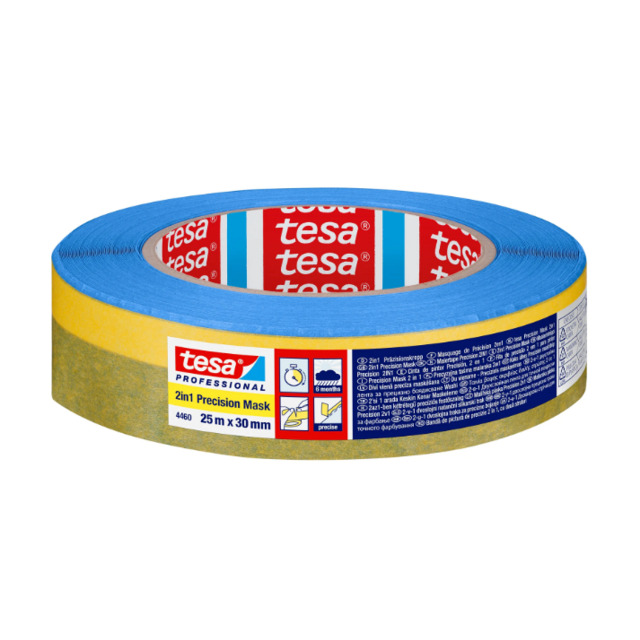 MASKERINGSTEJP 4460 TESA 2IN1 PRECISION 30MM 25M | Beijerbygg Byggmaterial